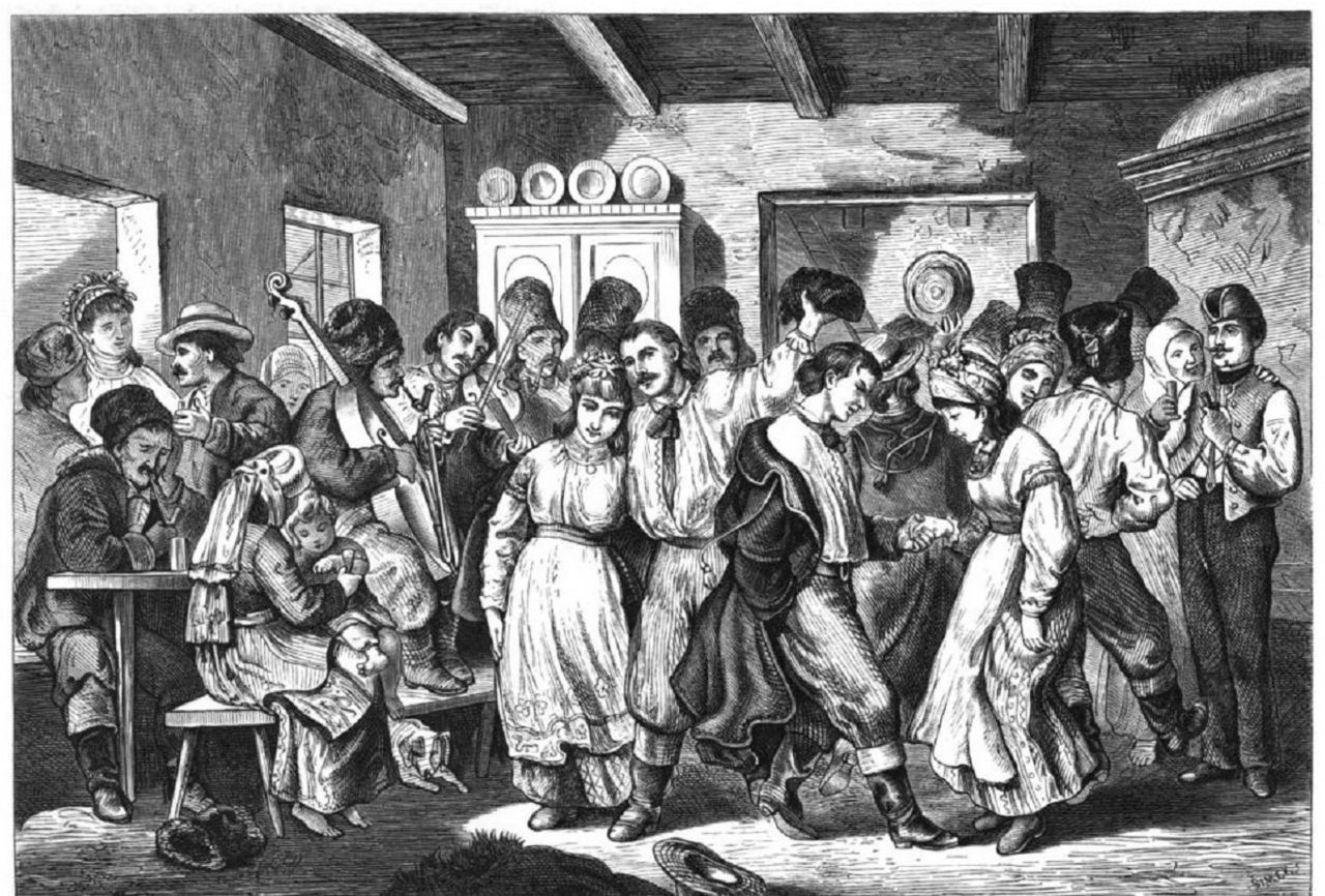 Яків Головацький. Танці в корчмі