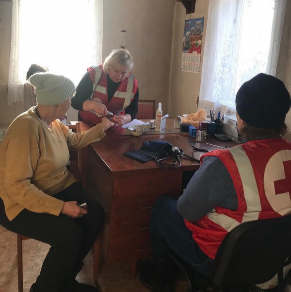 Бригада Червоного Хреста на виїзді